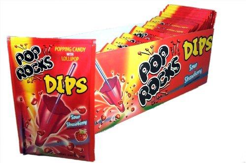pop rock dips 18 count candy in red packaging