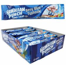 Hawaiian Punch Berry Blue Typhoon Candy Chews 36 count display box