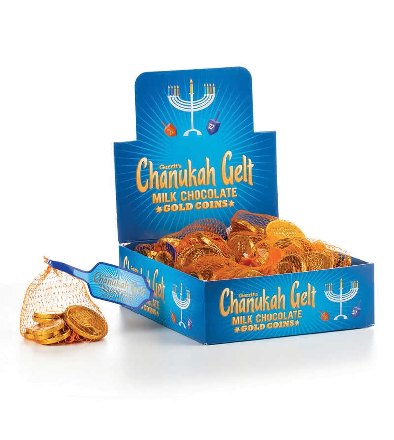 Gerrit Chanukah Gold Chocolate Coin Gelt 1 5 Oz 18 Ct Long Island 