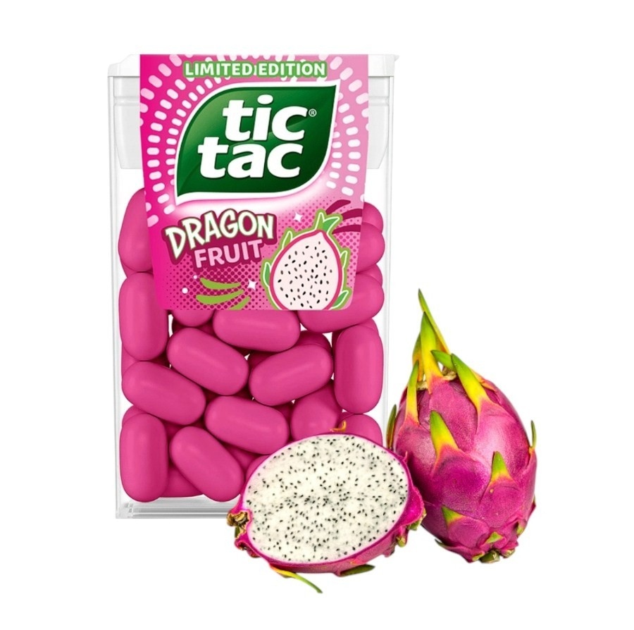 Tic Tac Dragon Fruit Breath Mints 100 ct 1.7oz 12 Pack – Long