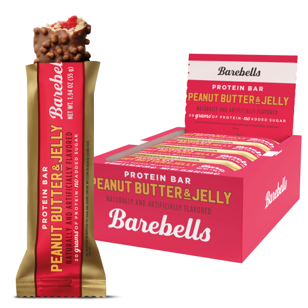 Barebells Protein Bar Peanut Butter Jelly 1.94 oz 12 ct – Long Island ...