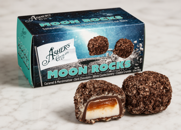 Moon Rocks Chocolate Asher’s Dark Chocolate Caramel Marshmallow Moon Rocks 6oz 4ct – Long ...