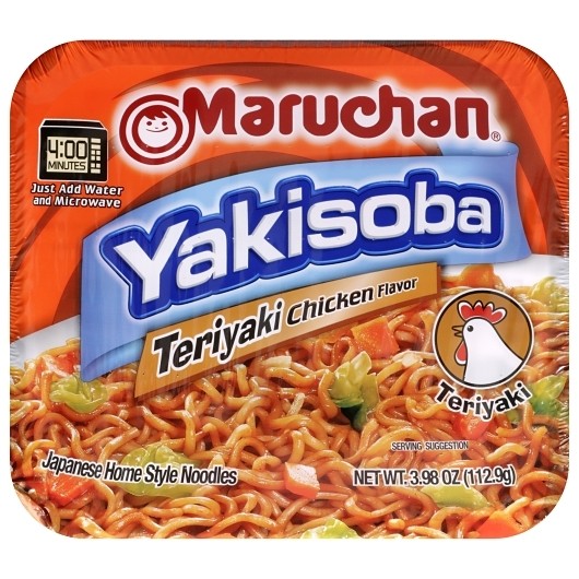 Maruchan Yakisoba Ramen Noodles Teriyaki Chicken 3.98 oz 8ct