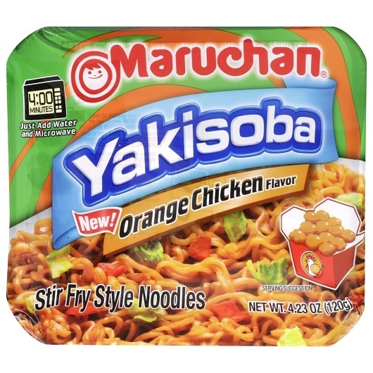 Maruchan Yakisoba Ramen Noodles Orange Chicken 4.23 oz 8ct