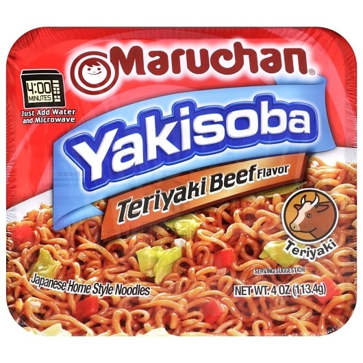 Maruchan Yakisoba Ramen Noodles Teriyaki Beef 4 oz 8ct