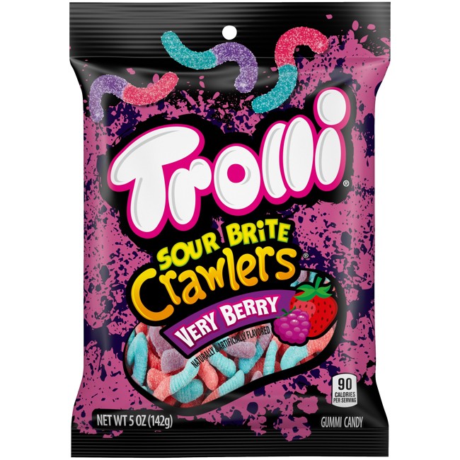 Trolli Sour Brite Crawlers Very Berry Gummy 5 oz 12ct