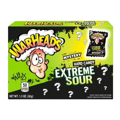 Warheads Mystery Hard Candy Theater Box 12 ct